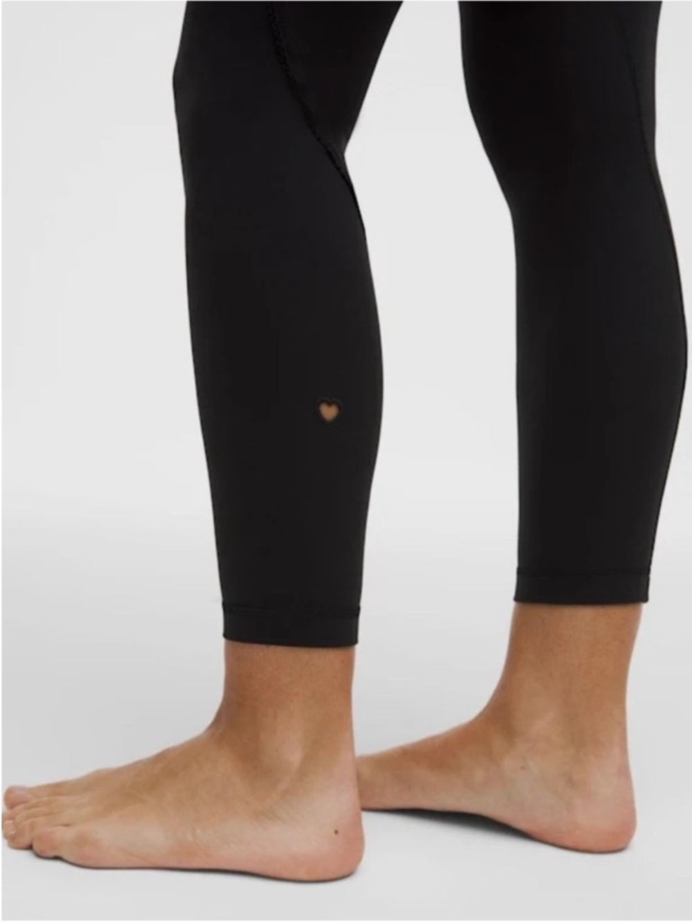 Lululemon Black Groove No Line High-Rise Tight Leggings 25" Heart 4